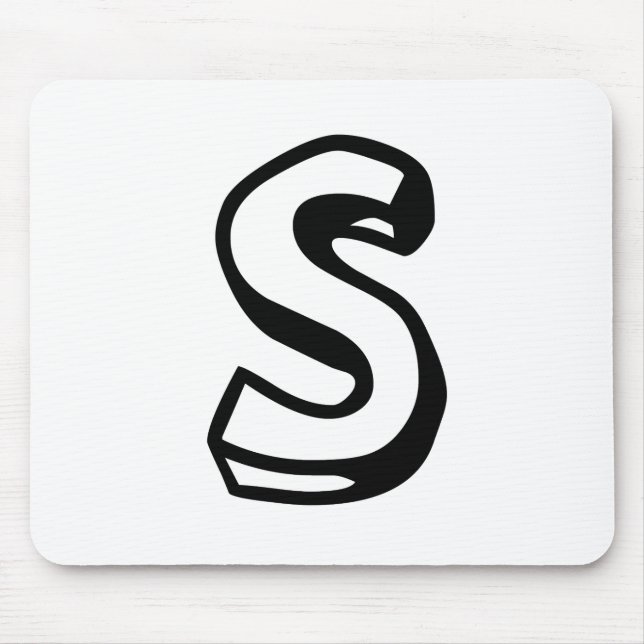 Letter S Mouse Mat (Front)