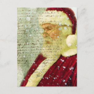 Letter Santas Holiday Postcard