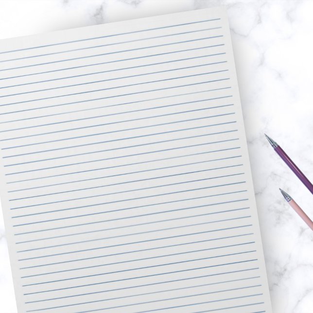 Letter Size  8.5" x 11"  Blue Lines College Ruled Notepad (Creator Uploaded)