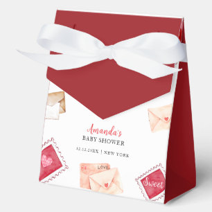 Letter Stamp Sweetheart Valentine Baby Shower Favour Box