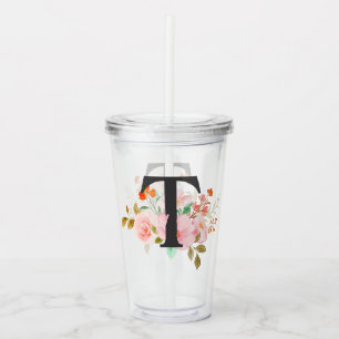 Letter T Acrylic Tumbler