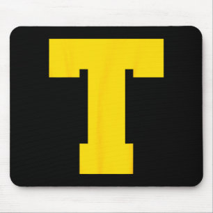 Letter T Christmas Thanksgiving Costume  Mouse Mat