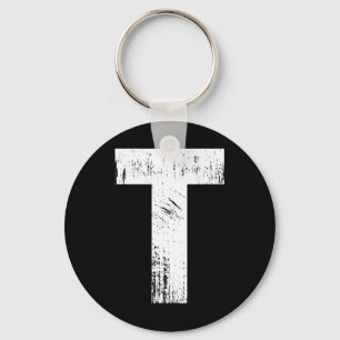 Letter T Family Chipmunk Group Matching Halloween  Key Ring