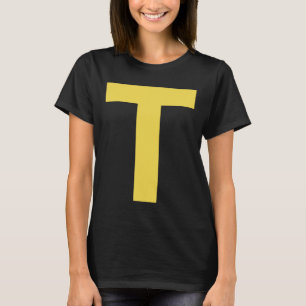 Letter T Fun Chipmunk Group Matching Halloween Cos T-Shirt