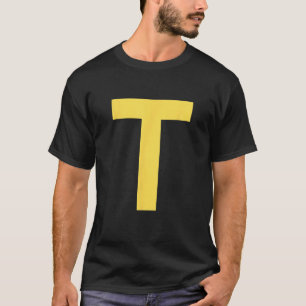 Letter T Funny Group Matching Halloween Costume T-Shirt