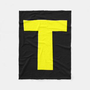 Letter T Halloween Fleece Blanket