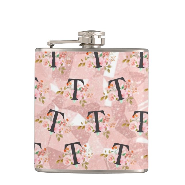 Letter T Hip Flask (Front)