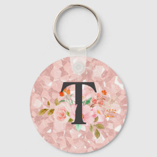 Letter T Key Ring