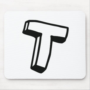 Letter T Mouse Mat