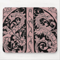 Letter T with Dragons Mouse Pad
