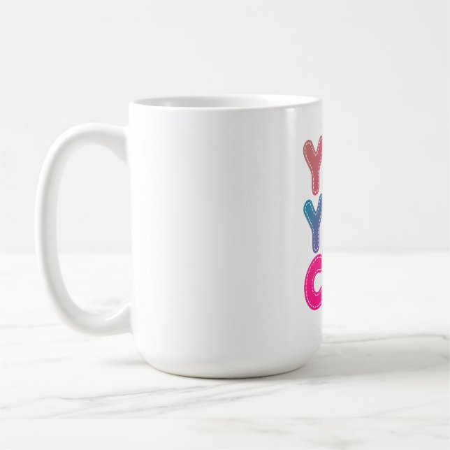 letter, text, cute coffee mug (Left)