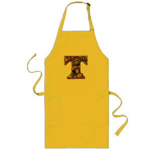 Letter Thanksgiving turkey style Long Apron
