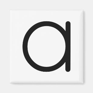 Letter Title “a” Magnet