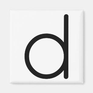 Letter Title “d” Magnet