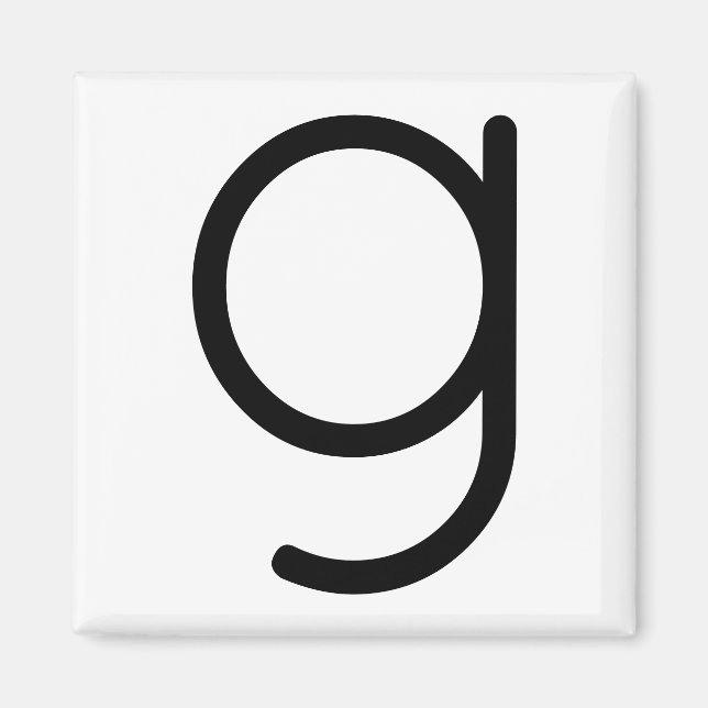 Letter Title “g” Magnet (Front)