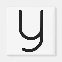Letter Title “y” Magnet