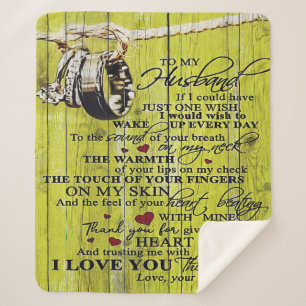  Letter To Husband   Lovely New house Gift   Sherpa Blanket
