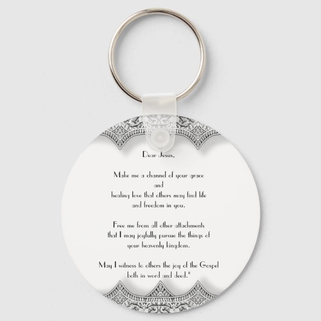 “Letter to Jesus” Round Keychain (Front)