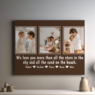 Letter To Mom Personalized Custom Family Collage Canvas Print