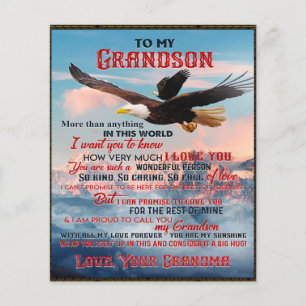 Letter To My Grandson Gift,Love Baby Boy Gift Idea Flyer