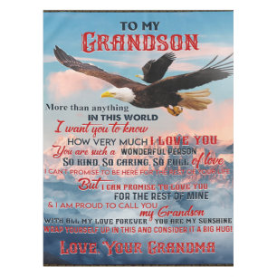 Letter To My Grandson Gift,Love Baby Boy Gift Idea Tablecloth
