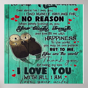 Letter To My Husband, Cute Family Decor