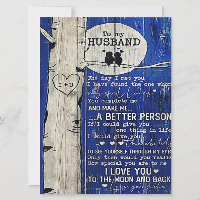Letter To my Husband | Husband Gift (Front)