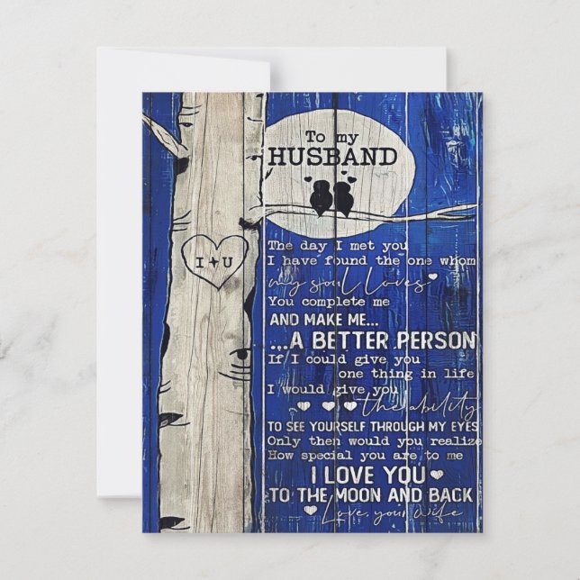 Letter To my Husband | Husband Gift Invitation (Front)