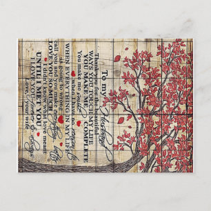 Letter To My Husband , New Home Gift Postcard