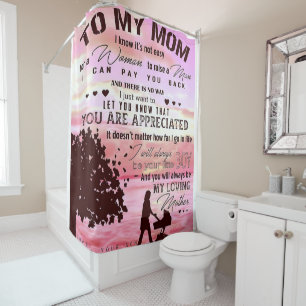 Letter To My Mum Letter To Family Shower Curtain