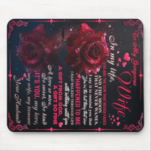 Letter To My Wife Gift, Couple Love Wedding Gift Mouse Mat