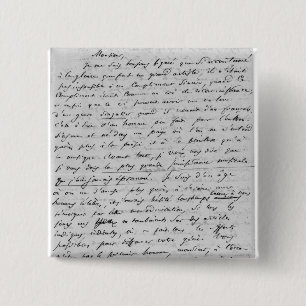 Letter to Richard Wagner 17th February 1860 15 Cm Square Badge