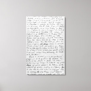 Letter to Richard Wagner 17th February 1860 Canvas Print