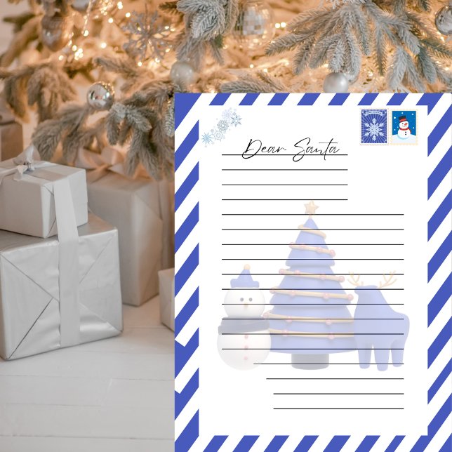 Letter to Santa Blue Christmas Tree (Creator Uploaded)