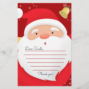 Letter to Santa Claus Christmas Stationery