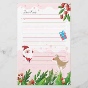 Letter to Santa Claus Holiday Stationery
