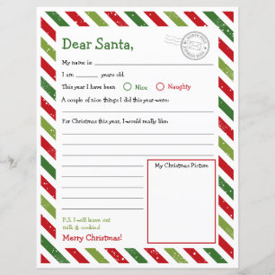 Letter to Santa, Dear Santa Letter Kids
