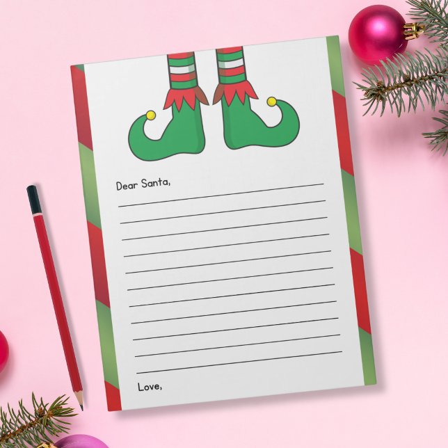 Letter to Santa - Elf Boots Notepad (Creator Uploaded)