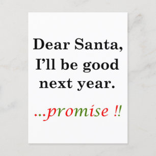 Letter to Santa Holiday Postcard