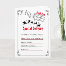 Letter to Santa North Pole delivery kids photo