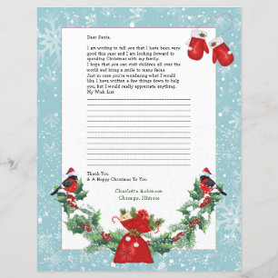 Letter to Santa Personalised Stationery