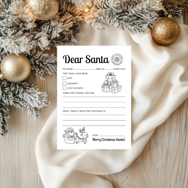 Letter To Santa Printable Easy To Print Letter (Letter To Santa Printable Easy To Print Letter)