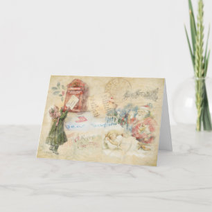 Letter to Santa Vintage Holiday Card