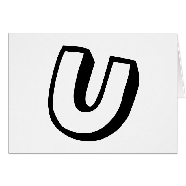 Letter U (Front Horizontal)