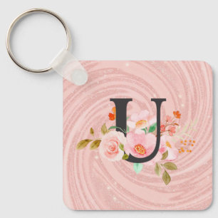 Letter U Key Ring