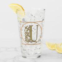 LETTER U MONOGRAM Beautiful Wedding New Home Gift