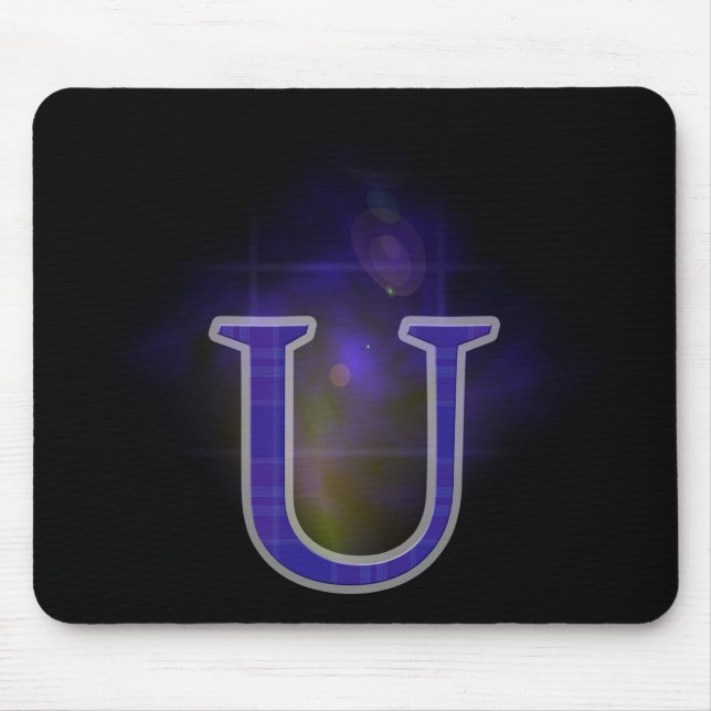Letter U Mouse Mat (Front)