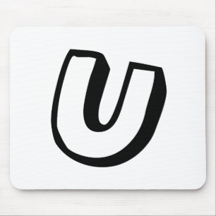 Letter U Mouse Mat
