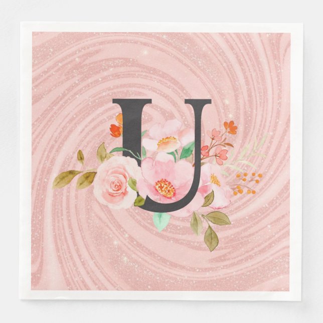 Letter U Napkin (Front)