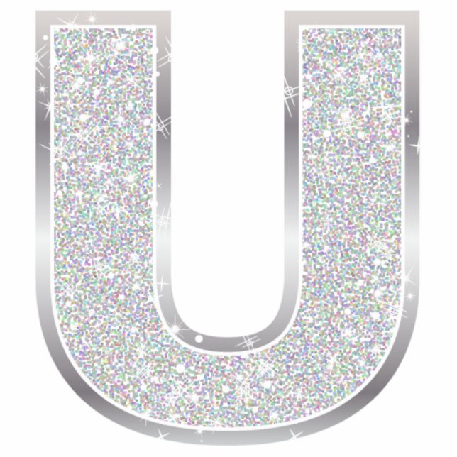 Letter U Photo Sculpture Decoration (Front)